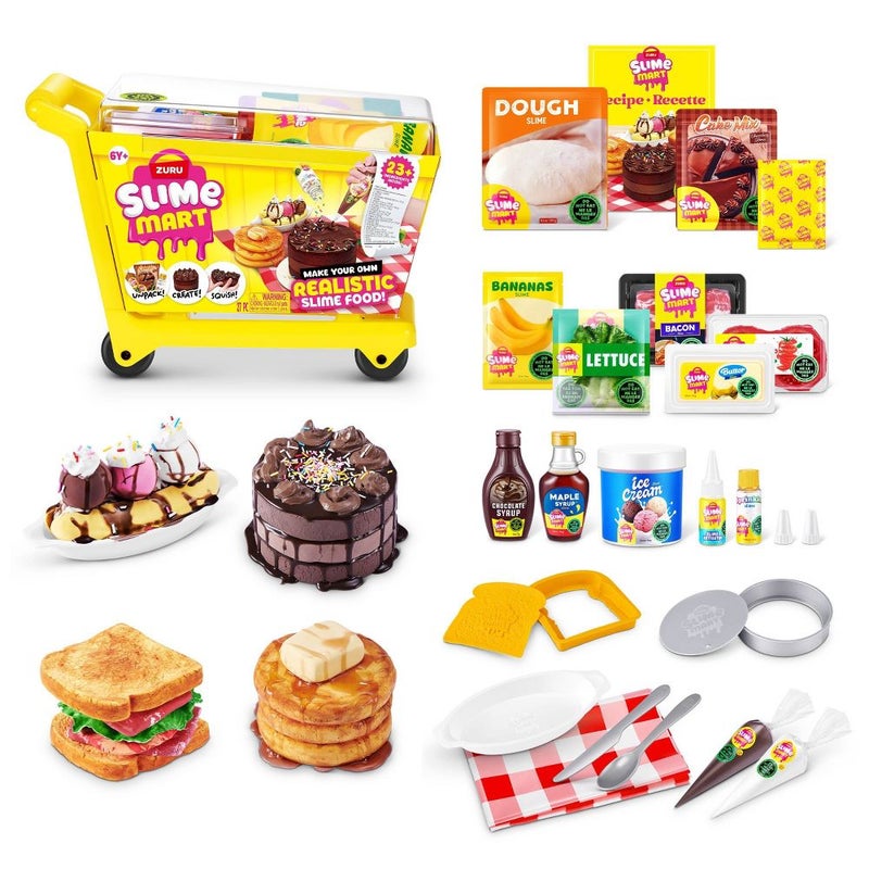 Slime Mart Series 1 Make Your Own Realistic Slime Food! Shopping Cart DIY Kit (27 Pieces) - Image 2